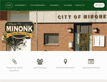 Tablet Screenshot of cityofminonk.com